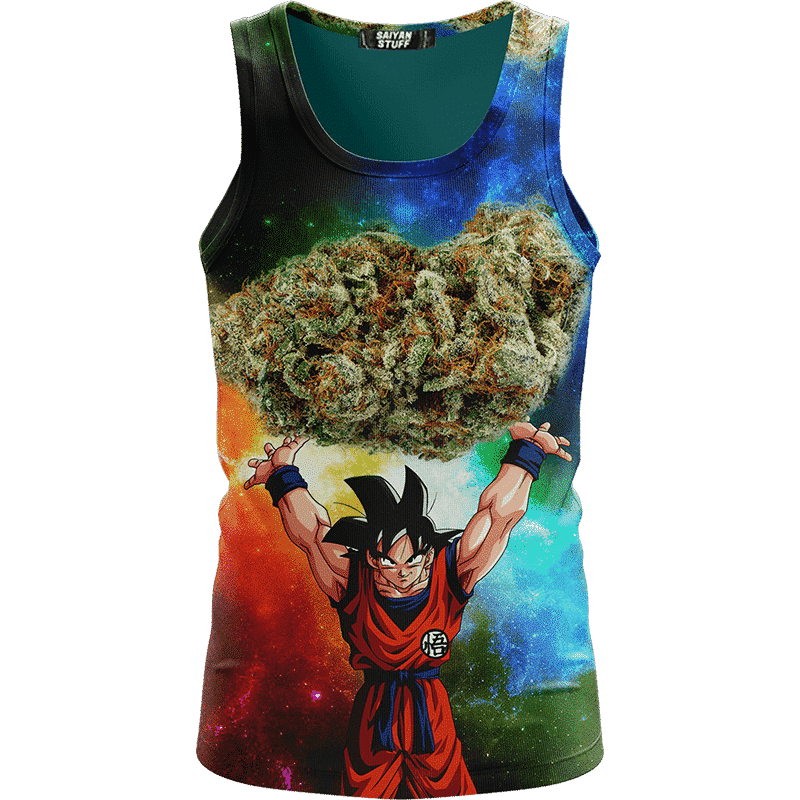 Goku Weed Genkidama Drip T-Shirt • SuperSaiyanShop