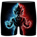 DBZ Goku Super Saiyan Blue Red Minimalist Men's Boxer Brief