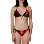 DBZ Goku Super Saiyan God Explosive Red Two Piece Bikini