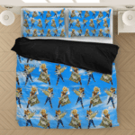 DBZ Goku Trunks Holding Bong Weed Relaxing Dope Bedding Set