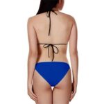 DBZ Goku Vector Logo Charging Up Black Blue Two Piece Bikini