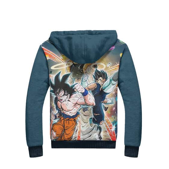 DBZ Goku Vegeta Fusion Artwork Dope Fleece Hooded Jacket