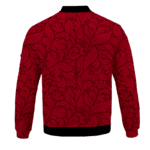 DBZ Goku Vegeta Mad Super Saiyan Blue Floral Red Cool Bomber Jacket - back