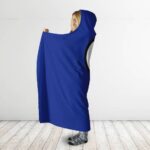 DBZ Goku Wisdom Logo Blue Orange Hooded Blanket
