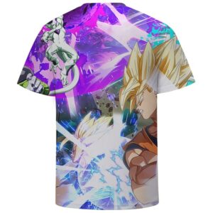DBZ Goku and Vegeta Vs Frieza and Cell Vibrant T-shirt