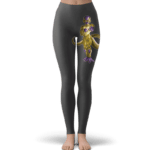 DBZ Golden Frieza Strong Pose Dark Minimalist Leggings