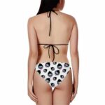 DBZ Gotenks Ghost Tongue Out White Print Cool Bikini Swimsuit