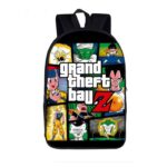 DBZ Grand Theft Ball Z Fan Art Design Handy Backpack Bag