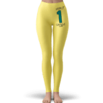 DBZ Hope Number One Capsule Corp Yellow Awesome Leggings