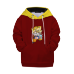 DBZ Keep Calm and Kamehameha Chibi Goku Kids Hoodie