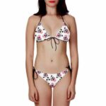 DBZ Kid Buu Chibi Middle Finger White Pink Two Piece Bikini