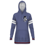 DBZ Kid Goku Dark Blue White Stripes Style Hoodie Dress