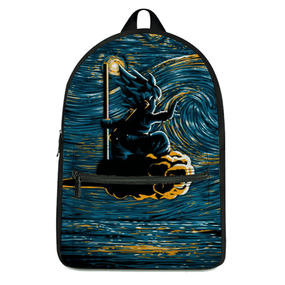 DBZ Kid Goku Flying Nimbus Starry Night Inspired Dope Backpack