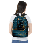 DBZ Kid Goku Flying Nimbus Starry Night Inspired Dope Backpack