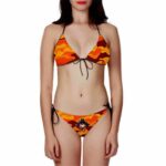 DBZ Kid Goten Orange Camouflage Dope Two Piece Bikini