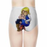DBZ Krillin Love Android 18 Women's High-Waist Underwear