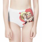 DBZ Krillin Love Android 18 Women's High-Waist Underwear
