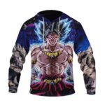 DBZ Legendary Super Saiyan Broly With Black Hair Hoodie