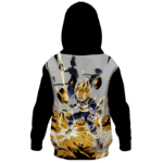DBZ Mad Vegeta Beerus Hurting Bulma Amazing Kids Hoodie Back