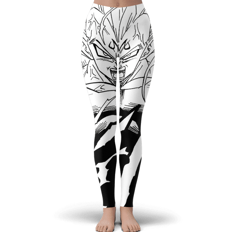 Dragon Ball Super White Ripped Warrior Yoga Leggings — DBZ Store
