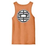 DBZ Master Roshi & King Kai Kanji Orange Tank Top