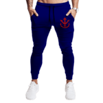 DBZ Minimalist Saiyan Royal Family Symbol Navy Blue Jogger Pants