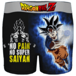DBZ No Pain No Super Saiyan Ultra Instinct Men's Boxer