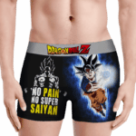 DBZ No Pain No Super Saiyan Ultra Instinct Men's Boxer