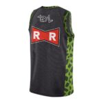 DBZ Red Ribbon Army Cell Black Basketball Jersey