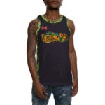 DBZ Red Ribbon Army Cell Black Basketball Jersey