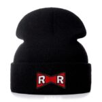 DBZ Red Ribbon Army Logo Black Casual Streetwear Beanie