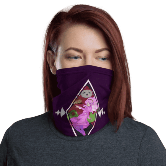 DBZ Ribrianne Transformation Purple Face Covering Neck Gaiter