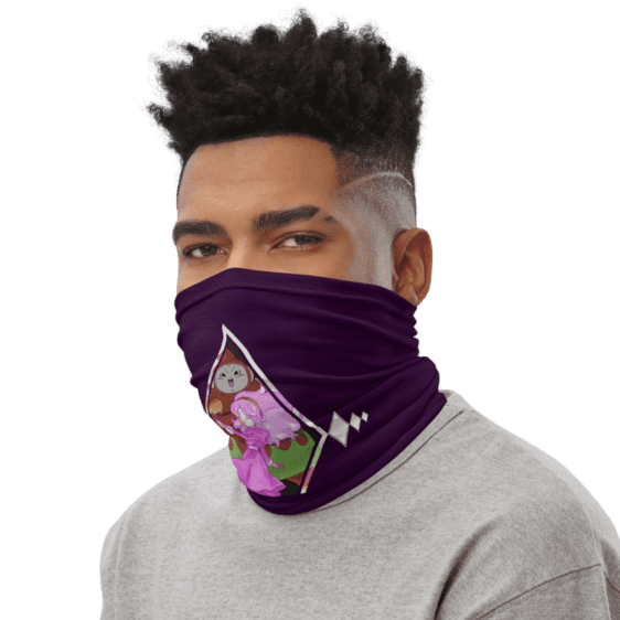 DBZ Ribrianne Transformation Purple Face Covering Neck Gaiter