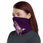 DBZ Ribrianne Transformation Purple Face Covering Neck Gaiter