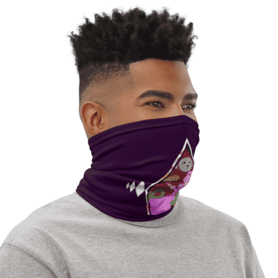 DBZ Ribrianne Transformation Purple Face Covering Neck Gaiter