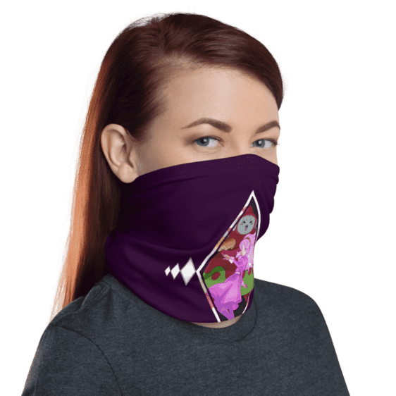 DBZ Ribrianne Transformation Purple Face Covering Neck Gaiter