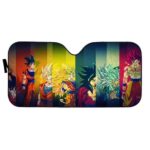 DBZ Series Goku Saiyan Transformations Car Sun Shade