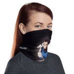 DBZ Shallot Awesome Art Black Face Covering Neck Gaiter