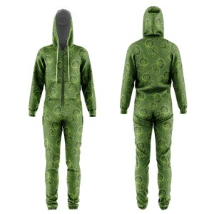 DBZ Shenron Green Pattern Onesie Pajama
