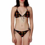 DBZ Son Goku Base Form Crossweave Pattern Dope Bikini Swimsuit