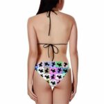 DBZ Son Goku Colorful Crossweave Pattern Cute Two Piece Bikini