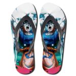 DBZ Son Goku Giant Spirit Energy Ball Awesome Flip Flops