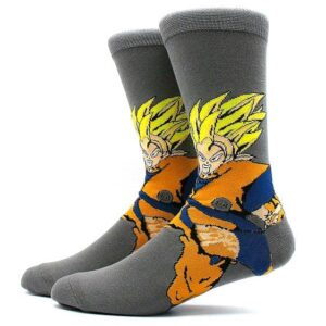 DBZ Son Goku Super Saiyan Dark Gray Socks
