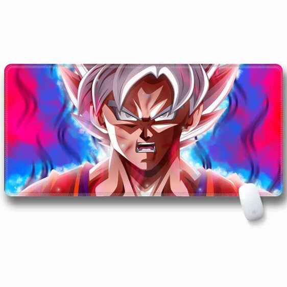 DBZ Son Goku Ultra Instinct Livid Aura Large Mouse Pad