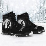 DBZ Son Goku Vs Vegeta Dope Silhouette All Weather Boots
