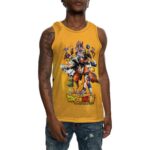 DBZ Super Characters Yellow Basketball Jersey