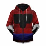 DBZ Super Saiyan 4 Gohan Inspired Cosplay Zip Up Hoodie