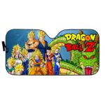 DBZ Super Saiyan Characters And Shenron Windshield Sun Shade