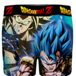 DBZ Super Saiyan Gogeta Blue Broly Dope Art Men's Boxer Brief - back