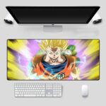 DBZ Super Saiyan Goku Yellow Aura Extended Mouse Pad